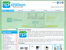 Tablet Screenshot of kesrindomedical.com